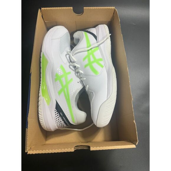 ASICS New Men's Gel Delicate 8 Pickleball White/Lime Burst 1041A409-101 Size 12 - Picture 5 of 6